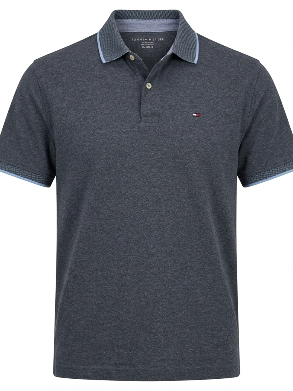 TOMMY‎ HILFIGER Men's Classic Polo Shirt Gray XL